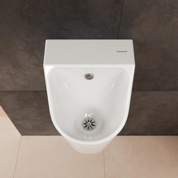 Hansgrohe EluPura Original S Urinal, Zulauf von hinten, spülrandlos, weiß