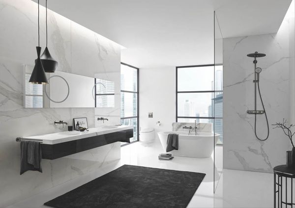 Grohe Essence 2-Loch-Waschtischbatterie, Ausladung 183mm