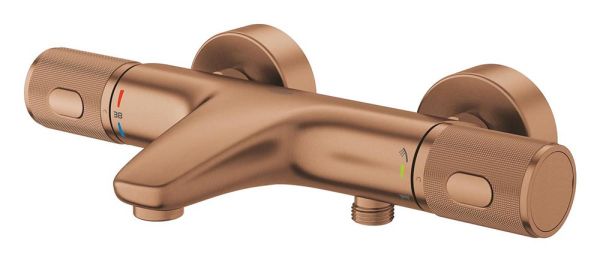 Grohe Precision Feel Aufputz Wannenthermostat, ProGrip, warm sunset gebürstet 34788DL0 