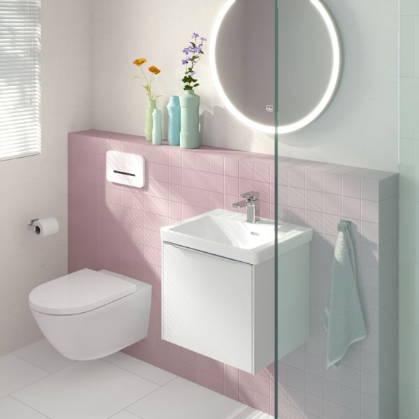 Villeroy&Boch Subway 3.0 Handwaschbecken 50x40cm, 1 Hahnloch mit Überlauf 43705001