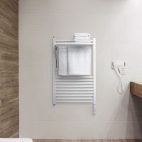 Zehnder Zeno Wing Design-Heizkörper mit ausklappbarer Handtuchablage, Elektrobetrieb, weiß Zehnder Zeno Wing Design-Heizkörper mit ausklappbarer Handtuchablage, Elektrobetrieb, weiß