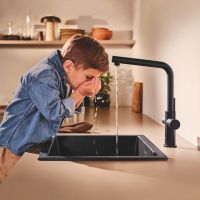Vorschau: Grohe Blue 2.0 5-in-1-Armatur, L-Auslauf, phantom black