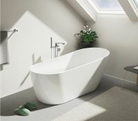 Vorschau: Duravit DuraFaro freistehende ovale Badewanne 180x80cm 700568, weiß