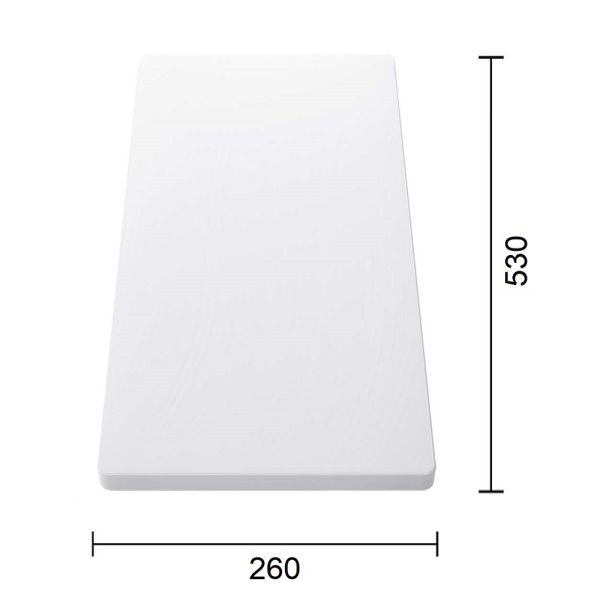 Blanco Schneidbrett aus Kunststoff 53x26cm, weiß