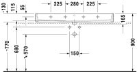 Vorschau: Duravit Vero Air Waschtisch 120x47cm, mit Überlauf, mit Wondergliss, weiß 23501200001