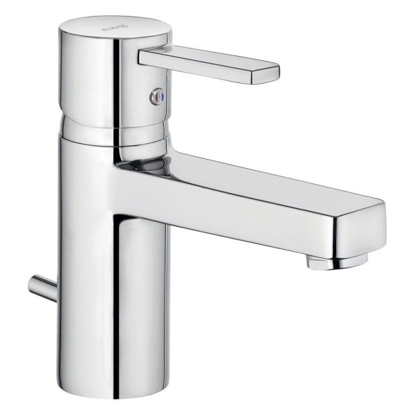 Kludi Zenta XL Waschtisch-Einhandmischer mit Zugstangen-Ablaufgarnitur, chrom 382600575