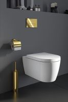 Vorschau: Duravit Starck T Toilettenbürstengarnitur, bodenstehend, gold 0099453400