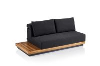 Vorschau: KETTLER ROYAL PLATFORM Sofa-Lounge-Set 4-teilig, Sunbrella®, anthrazit/ teakholz