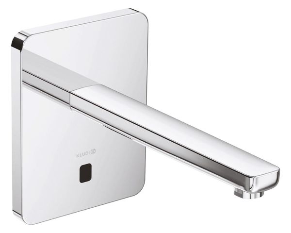 Kludi Zenta SL E elektronische Waschtischarmatur eckig, Ausladung 240mm, chrom 3840205