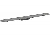 Vorschau: Hansgrohe RainDrain Rock Fertigset Duschrinne 80cm, kürzbar und befliesbar 56031000