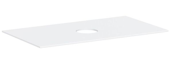 hansgrohe Xevolos E Konsole 98x55cm für Aufsatzwaschtisch mittig ohne Hahnloch, weiß matt 54329700