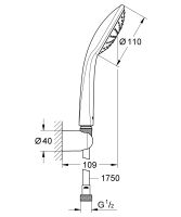 Vorschau: Grohe Vitalio Joy 110 Mono Wandhalterset, chrom