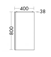 Vorschau: Burgbad Yumo Leuchtspiegel mit vertikaler LED-Beleuchtung 40x80cm