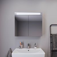 Vorschau: Duravit No.1 Spiegelschrank 80x70cm, mit LED-Beleuchtung und 2 Türen N17921000000000