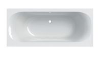 Geberit Soana Rechteck-Badewanne Duo, schmaler Rand, 180x80cm, weiß 554007011