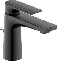 Duravit Tulum Einhebel-Waschtischmischer Fresh-Start mit Zugstange, schwarz matt TU1011001046