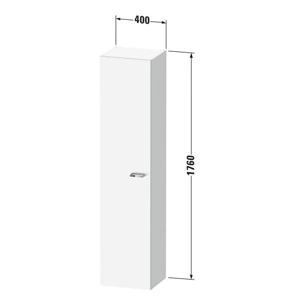 Duravit XBase Möbelset Hochschrank mit 1 Tür 40x176cm