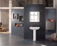 Vorschau: Duravit ME by Starck Waschtisch rechteckig 65x49cm, mit Hahnloch und Überlauf, WonderGliss, weiß 23356500001