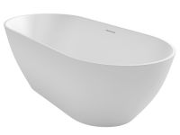 Vorschau: RIHO Solid Surface Bilbao freistehende Badewanne 170x80x55,5cm, weiß seidenmatt