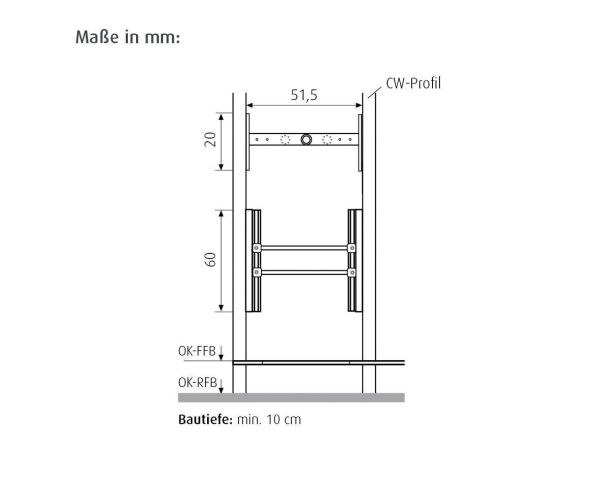 WimTec EASYFIX DU S7/S6/S4 Montageelement für Duscharmaturen WimTec OCEAN S7