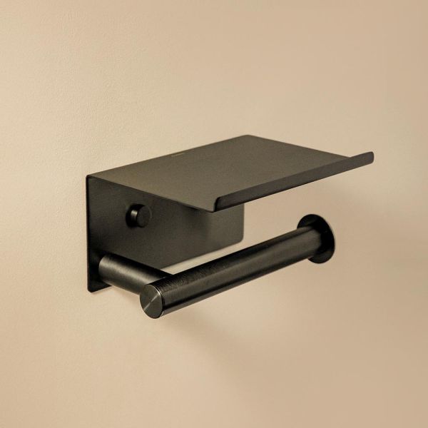 Cosmic Architect S+ Rollenhalter mit Ablage, schwarz gebürstet WJC235A0059055