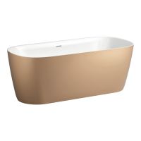 Vorschau: Laufen Meda freistehende Badewanne 160x75cm aus Marbond, kupfer/weiß H2211121900001