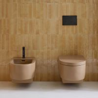 Vorschau: Duravit Balcoon Wand-WC 37x54cm, spülrandlos, DuraShield, clay terra matt