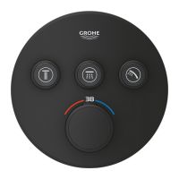 Grohe Grohtherm SmartControl Thermostat mit 3 Absperrventilen, phantom black