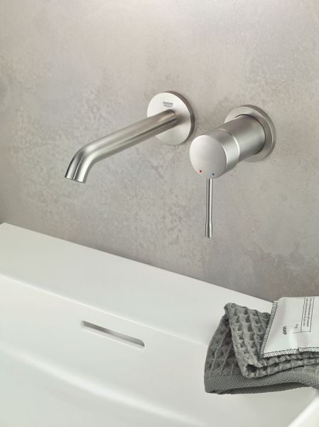 Grohe Essence 2-Loch-Waschtischbatterie, Ausladung 183mm