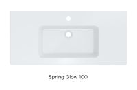 Vorschau: RIHO Spring Glow Waschtisch mit Waschtischunterschrank 100x46cm und Spiegelschrank, 2 Schubladen