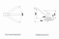 Vorschau: Blanco Daras-F Küchen-Einhebelmischer für Vorfenstermontage, chrom