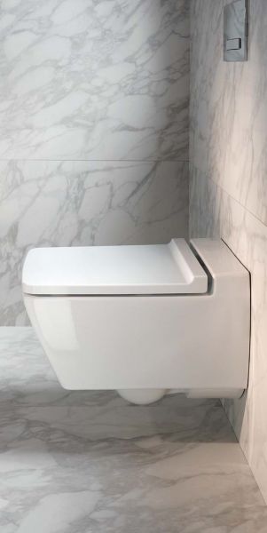 Geberit Xeno² Tiefspül-WC wandhängend, ohne Spülrand, weiß KeraTec