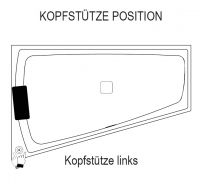 Vorschau: RIHO Still Smart Raumsparwanne 170x110cm mit LED-Beleuchtung und Kopfstütze, weiß
