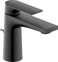 Duravit Tulum Einhebel-Waschtischmischer mit Zugstangen-Ablaufgarnitur, schwarz matt TU1010001046