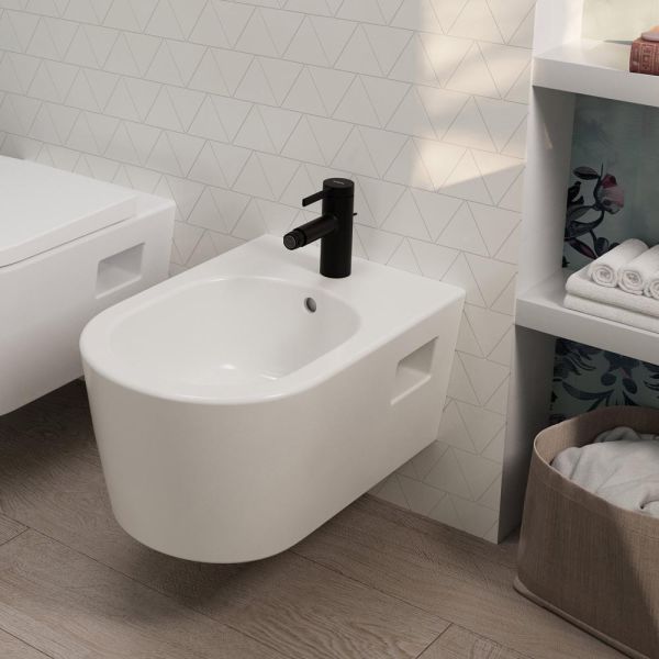 hansgrohe Zesis S Bidetarmatur mit Zugstangen-Ablaufgarnitur schwarz matt 74200670