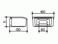 Vorschau: Keuco Elegance Feuchtpapierbox mit Porzellanbehälter Wandmodell, chrom/weiß