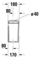 Vorschau: Duravit D-Neo Aufsatz-Spülkasten 3/6L mit Dual Flush, Anschluss unten links, WonderGliss, weiß