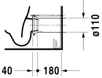 Vorschau: Duravit Darling New Stand-WC für Kombination, Tiefspüler, weiß