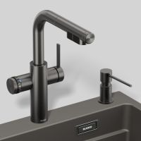 BLANCO CHOICE Icona-L Küchenarmatur, satin dark steel 527926