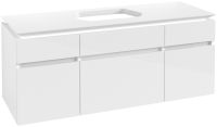 Vorschau: Villeroy&Boch Legato Waschtischunterschrank 140x50cm für Aufsatzwaschtisch, 5 Auszüge, glossy white, B76000DH