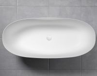 Repabad Milano freistehende Badewanne 180x80cm, weiß matt