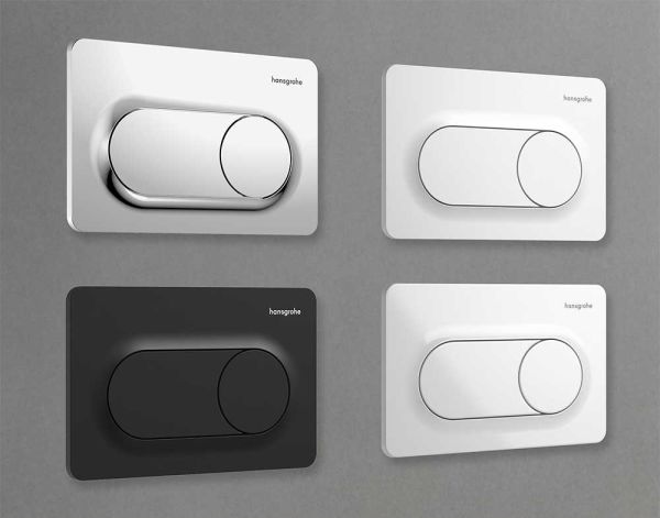 hansgrohe iFrame Original S Betätigungsplatte, rund, für 2-Mengen-Spülung
