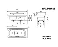 Vorschau: Kaldewei Nuio Duo Rechteck-Badewanne 200x100cm Mod.818-4038