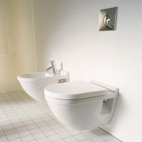 Vorschau: Duravit Starck 3 Wand-WC 54x36,5cm, oval, WonderGliss, weiß 22000900001 1