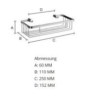 Vorschau: Smedbo Sideline Seifenkorb/Duschkorb, chrom gebürstet