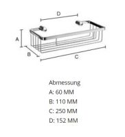 Vorschau: Smedbo Sideline Seifenkorb/Duschkorb, chrom matt