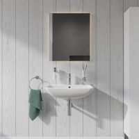 Vorschau: Duravit ME by Starck Waschtisch 60x46cm, mit Überlauf, ohne Wondergliss, weiß 2335600000