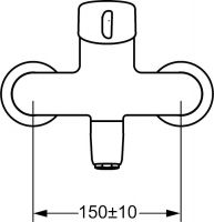 Vorschau: Hansa Hansamedipro Waschtisch-Einhand-Sicherheitsbatterie, Sicherheitshebel, 171mm, chrom