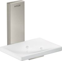 Axor Universal Rectangular Seifenschale, stainless steel optic 42605800