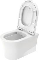 Vorschau: Duravit White Tulip Wand-WC 54x37cm, rund, Rimless®, weiß 2576092000